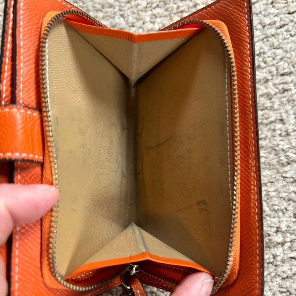 Les Tanneries du Puy Orange Leather Wallet​ - Picture 7 of 7